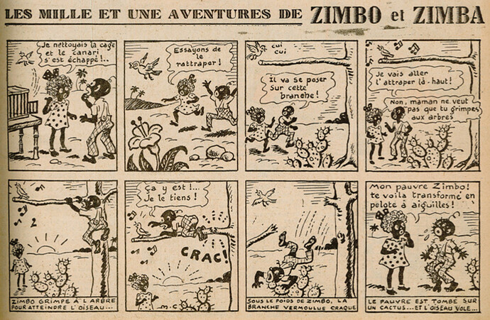 Ames Vaillantes 1939 - n°11 - page 11 - Les mille et une aventures de Zimbo et Zimba - 16 mars 1939
