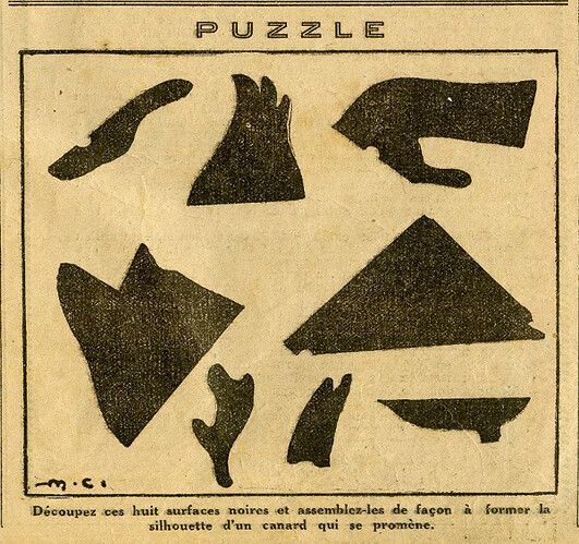 Coeurs Vaillants 1934 - n°43 - page 7 - Puzzle - 21 octobre 1934
