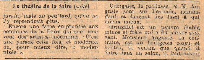 Almanach National 1933 - 25 - samedi 29 avril 1933 - Le théâtre de la Foire (suite)
