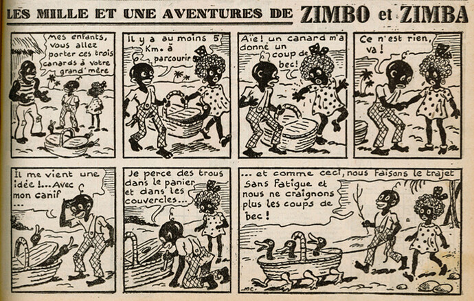 Ames Vaillantes 1939 - n°26 - page 11 - Les mille et une aventures de Zimbo et Zimba - 29 juin 1939