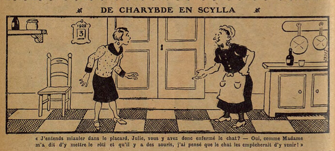Lisette 1929 - n°2 - page 2 - De Charybde en Sylla - 13 janvier 1929