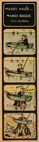 Pierrot 1935 - n°21 - page 5 - Marée haute ... Marée basse - Film express - 26 mai 1935