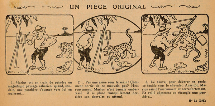 Pierrot 1931 - n°31 - page 11 - Un piège original - 2 août 1931