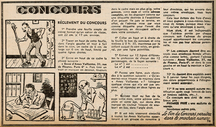 Ames Vaillantes 1938 - n°49 - page 6 - Concours - 8 décembre 1938