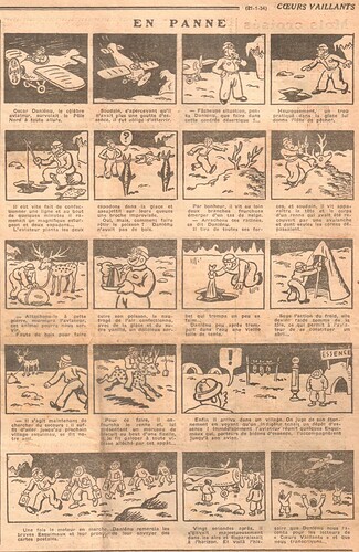 Coeurs Vaillants 1934 - n°4 - page 8 - En panne - 21 janvier 1934
