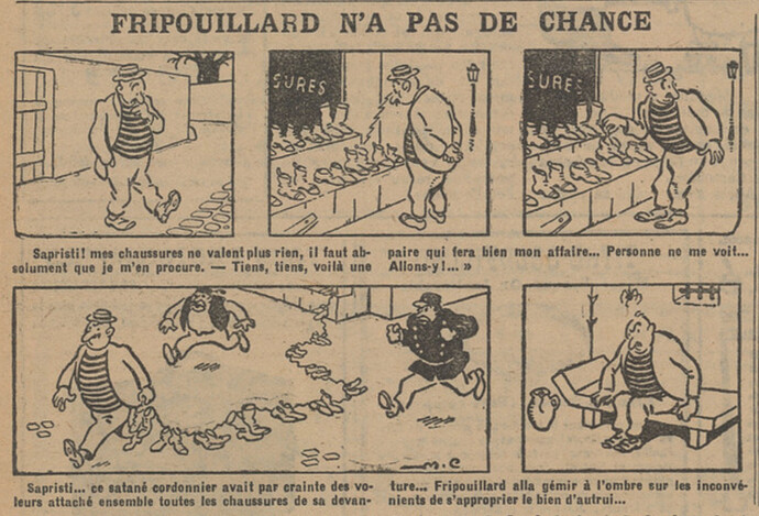 L'Epatant 1925 - n°899 - page 13 - Fripouillard n'a pas de chance - 22 octobre 1925