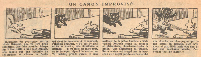 Fillette 1932 - n°1241 - page 14 - Un canon improvisé - 3 janvier 1932