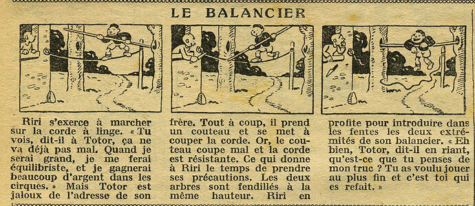 Cri-Cri 1931 - n°688 - page 4 - Le balancier - 3 décembre 1931