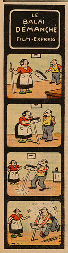 Pierrot 1935 - n°38 - page 5 - Le balai démanché - Film express - 22 septembre 1935