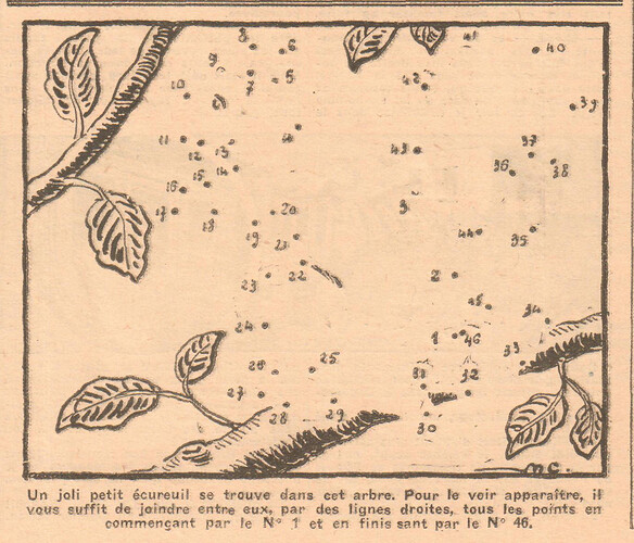 Coeurs Vaillants 1935 - n°52 - page 10 - Cherchez le petit écureuil - 29 décembre 1935