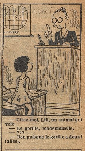 Fillette 1937 - n°1524 - page 10 - Citez-moi Lili un animal qui vole - 6 juin 1937