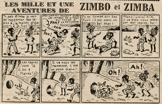 Ames Vaillantes 1939 - n°47 - page 11 - Les mille et une aventures de Zimbo et Zimba - 23 novembre 1939