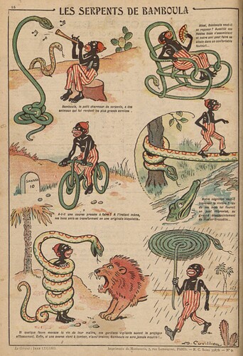 Pierrot 1926 - n°9 - page 16 - Les serpents de Bamboula - 21 février 1926