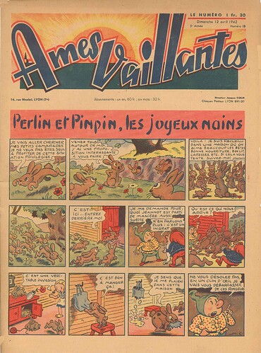 Ames Vaillantes 1942 - n°15 - 12 avril 1942 - page 1