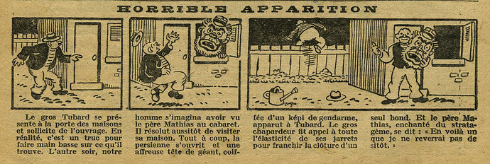 Cri-Cri 1930 - n°620 - page 6 - Horrible apparition - 14 août 1930