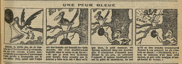 Fillette 1931 - n°1198 - page 11 - Une peur bleue - 8 mars 1931