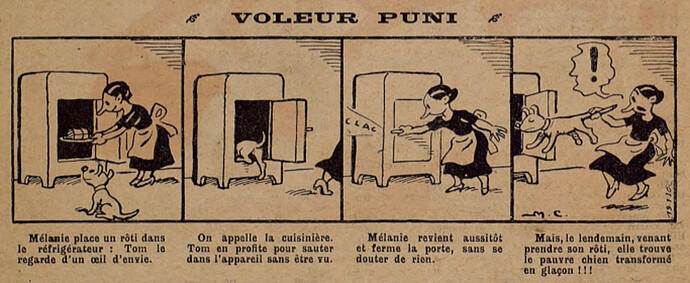 Lisette 1937 - n°2 - page 2 - Voleur puni - 10 janvier 1937