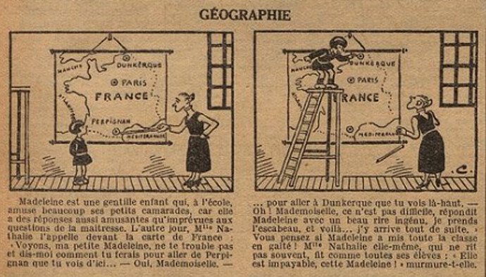 Fillette 1934 - n°1353 - page 13 - Géographie - 25 février 1934