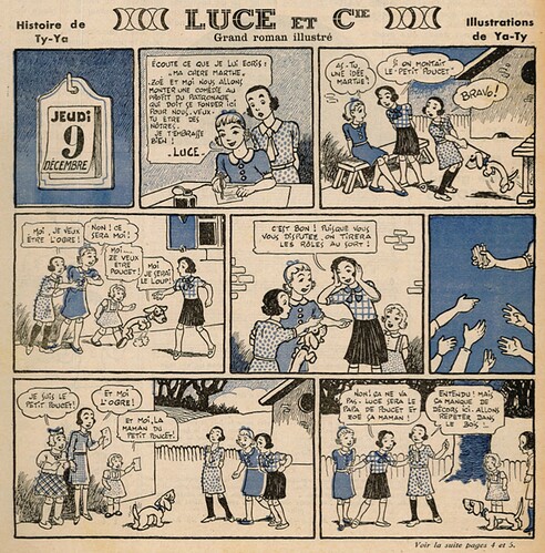 Ames Vaillantes 1937 - n°1 - page 1 - Lucie et Cie - 8 décembre 1937
