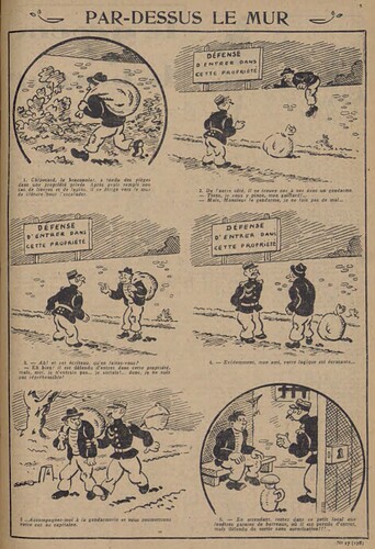 Pierrot 1929 - n°17 - page 5 - Par-dessus le mur - 28 avril 1929