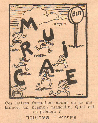 Coeurs Vaillants 1938 - n°28  - Rébus - 10 juillet 1938 - page 8