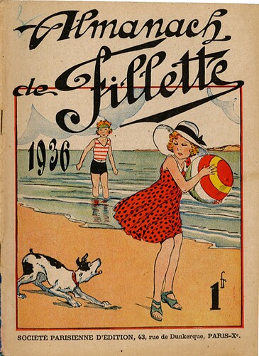 Almanach Fillette 1936 - couverture