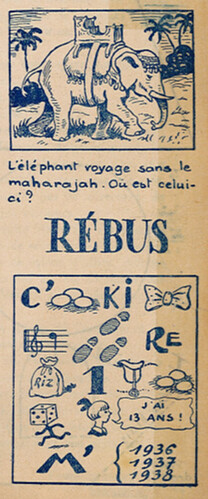 Ames Vaillantes 1939 - n°4 - page 5 - Recherche et Rébus - 26 janvier 1939