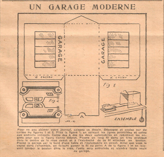 Coeurs Vaillants 1935 - n°25 - page 3 - Un garage moderne - 23 juin 1935