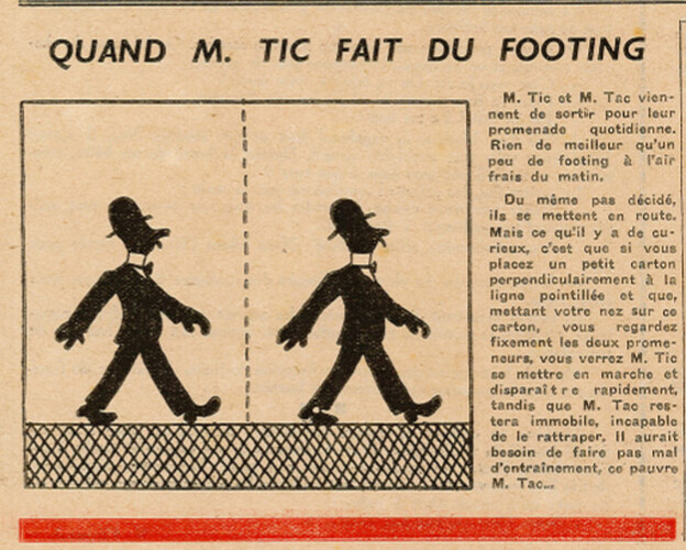 Coeurs Vaillants 1937 - n°2 - page 4 - Quand M. TIC fait du footing - 10 janvier 1937