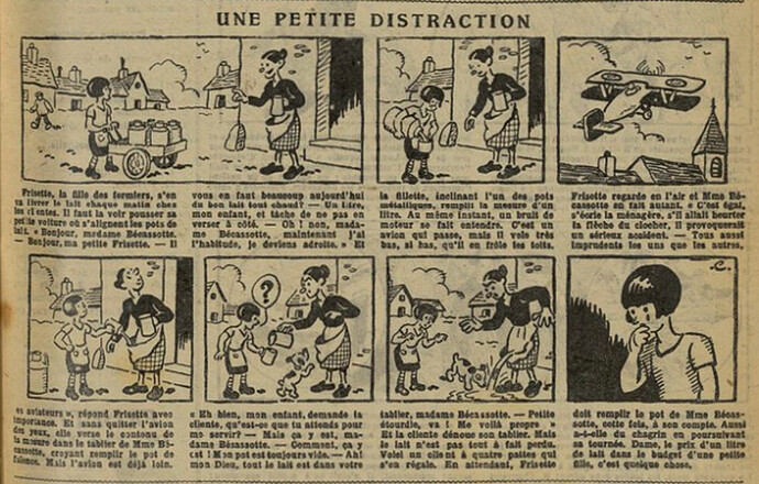 Fillette 1931 - n°1203 - page 11 - Une petite distraction - 12 avril 1931