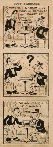 Pierrot 1937 - n°29 - page 2 - Tout s'arrange - 18 juillet 1937