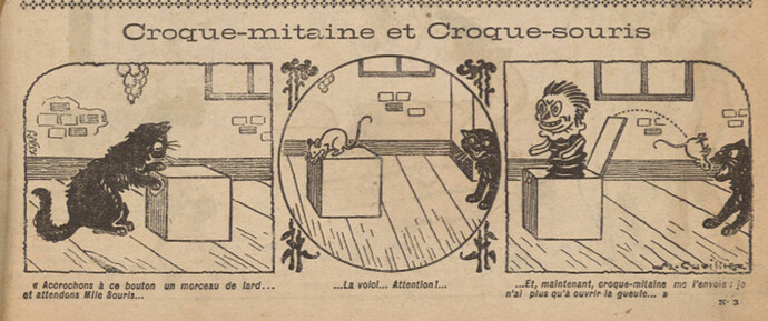 Pierrot 1926 - n°3 - page 7 - Croque-mitaine et Croque-souris - 10 janvier 1926