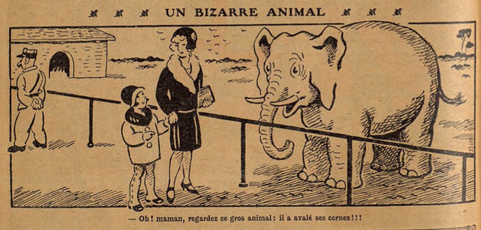 Lisette 1930 - n°30 - page 2 - Un bizarre animal - 27 juillet 1930