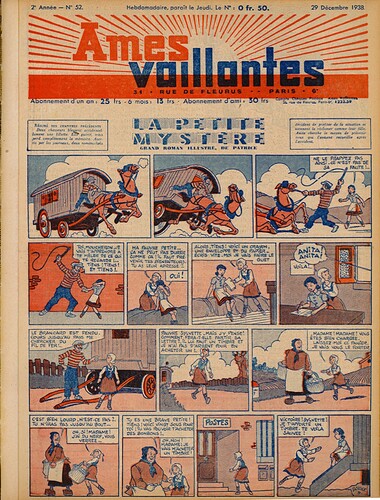 Ames Vaillantes 1938 - n°52 - 29 décembre 1938 - page 1