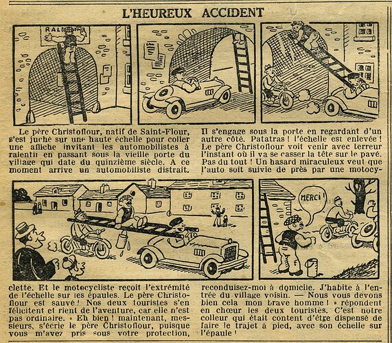 Cri-Cri 1936 - n°947 - page 12 - L'heureux accident - 19 novembre 1936