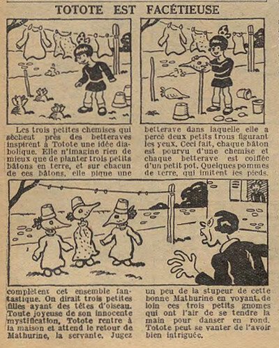 Fillette 1934 - n°1364 - page 5 - Totote est facétieuse - 13 mai 1934