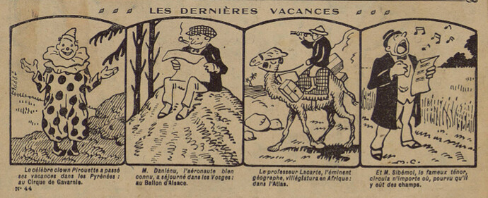 Pierrot 1926 - n°44 - page 2 - Les dernières vacances - 24 octobre 1926