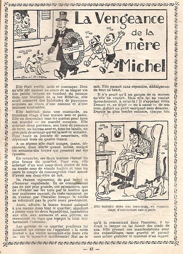 Almanach de la Jeune France 1933 - La vengeance de la mère Michel - page 43