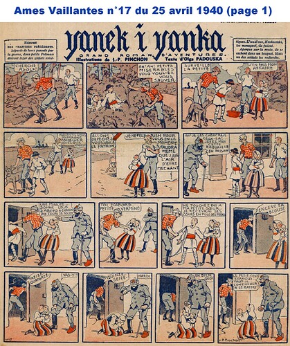 Ames Vaillantes 1940 - n°17 - 25 avril 1940 - page 1 (cadré)