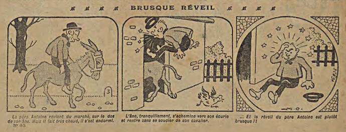 Pierrot 1927 - n°65 - page 2 - Brusque réveil - 20 mars 1927
