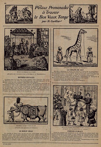 Lisette 1935 - n°24 - page 10 - Petites promenades à travers le bon vieux temps - 16 juin 1935