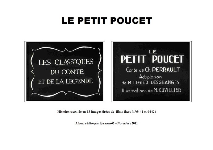Le Petit POUCET - page 1
