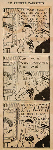 Pierrot 1936 - n°24 - page 2 - Le peintre facétieux - 14 juin 1936