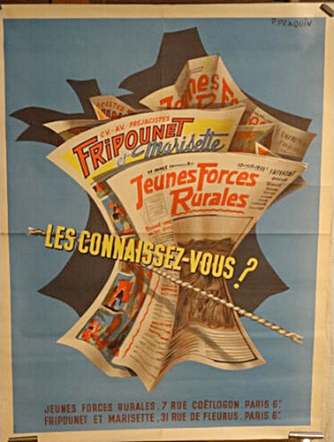 Affiche Jeunes Forces Rurales - Fripounet et Marisette (décembre 2021)