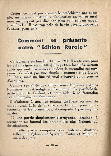 Collection Vitalis 1944 - n°13 - page 10 - Le lancement du mouvement - L'édition rurale de CV-AV