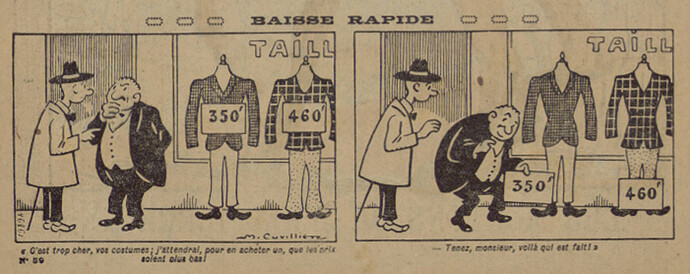 Pierrot 1927 - n°59 - page 2 - Baisse rapide - 6 février 1927