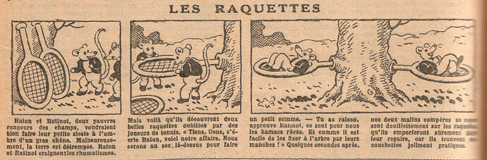 Fillette 1930 - n°1182 - page 6 - Les raquettes - 16 novembre 1930