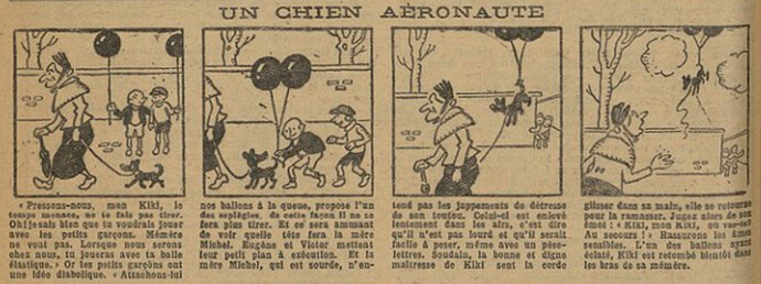 Fillette 1926 - n°964 - page 6 - Un chien aéronaute - 12 septembre 1926
