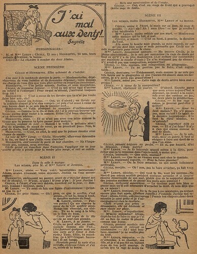 Fillette 1925 - n°922 - page 10 - J'ai mal aux dents - 22 novembre 1925