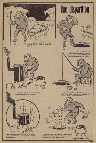 Pierrot 1927 - n°63 - page 5 - Une disparition - 6 mars 1927